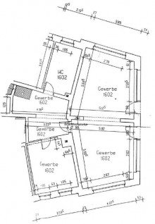 Grundriss Kapitalanlage (8% Rendite)**langfristig vermietete Gewerbeeinheit**2 Stellpl�tze**Keller**EBK**Lager