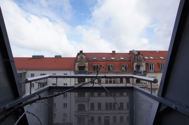 Kleiner Schlafzimmerbalkon Dachgeschosswohnung Dresden