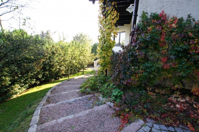 Weg mit Obstb�umen Haus Dresden / Pillnitz