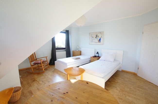 Schlafzimmer im Obergeschoss Haus Dresden / Pillnitz