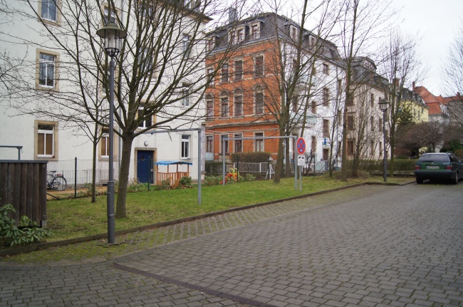 Gemeinschaftsgr�nfl�chen Dachgeschosswohnung Dresden, L�btau-S�d