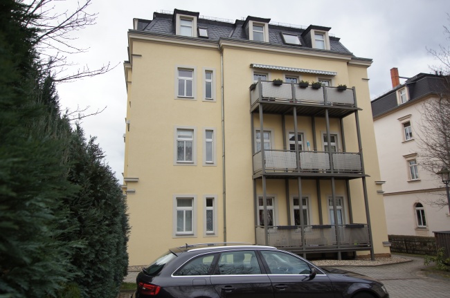 Au�enansicht hinten Dachgeschosswohnung Dresden, L�btau-S�d