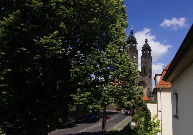 Ausblick Balkon Kinderzimmer Einfamilienhaus Dresden / Strehlen