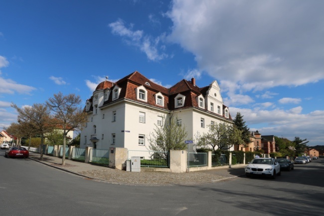 Hausansicht Erdgeschosswohnung Dresden