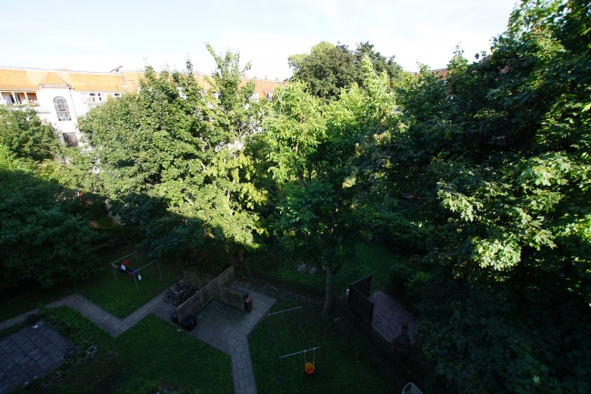 Blick vom Balkon Wohnung Dresden / Strehlen