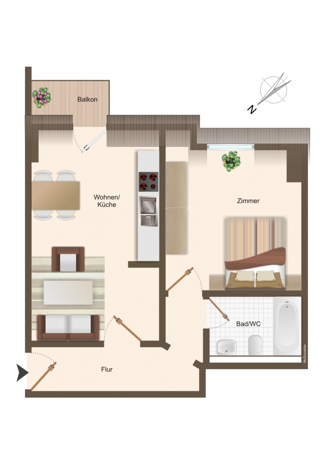 Grundriss Wohnung Dresden / Strehlen